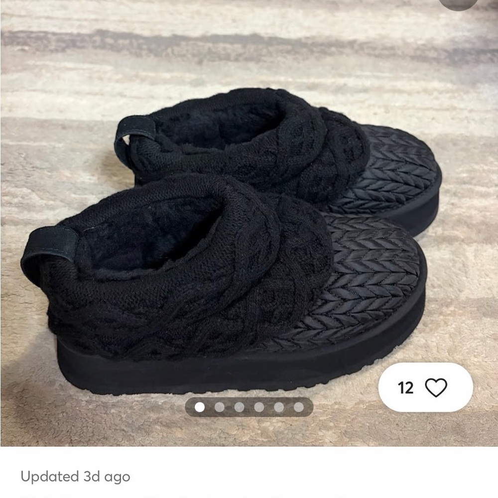 UGG tazz villa knit platform